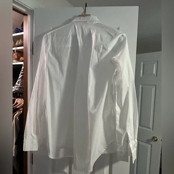 O/S The Frankie Shop Oversized Button Down Shirt White - Picture 3 of 3